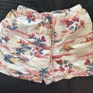 LCKR WVN Swim Suit Men's Large‎ Pink Board Shorts Mesh Lined Drawstring Pockets